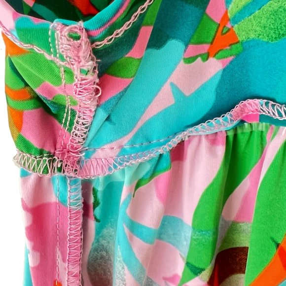 NEW Juicy Couture Tropical Palm Tiered Mini Dress , Size M - Picture 16 of 16